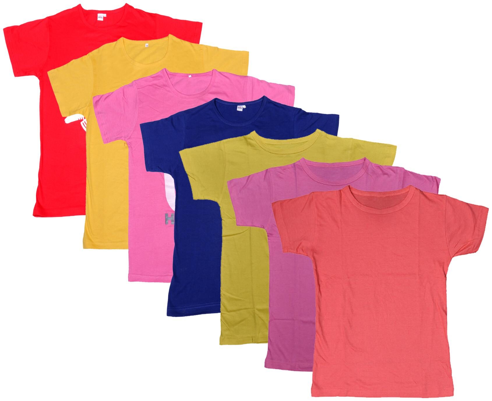 

Indiweaves Boy Cotton Solid T-shirt - Multi