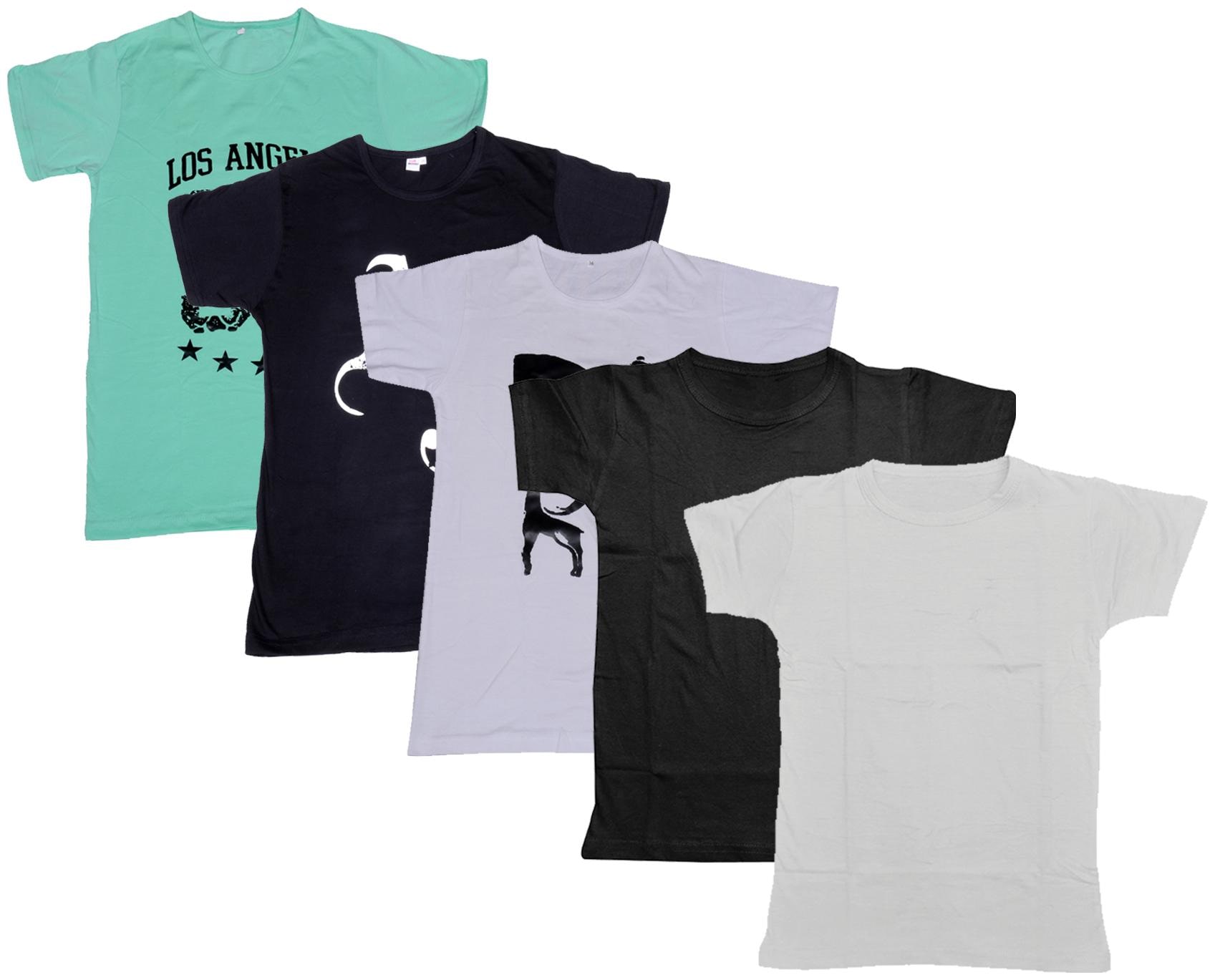

Indiweaves Boy Cotton Solid T-shirt - Multi