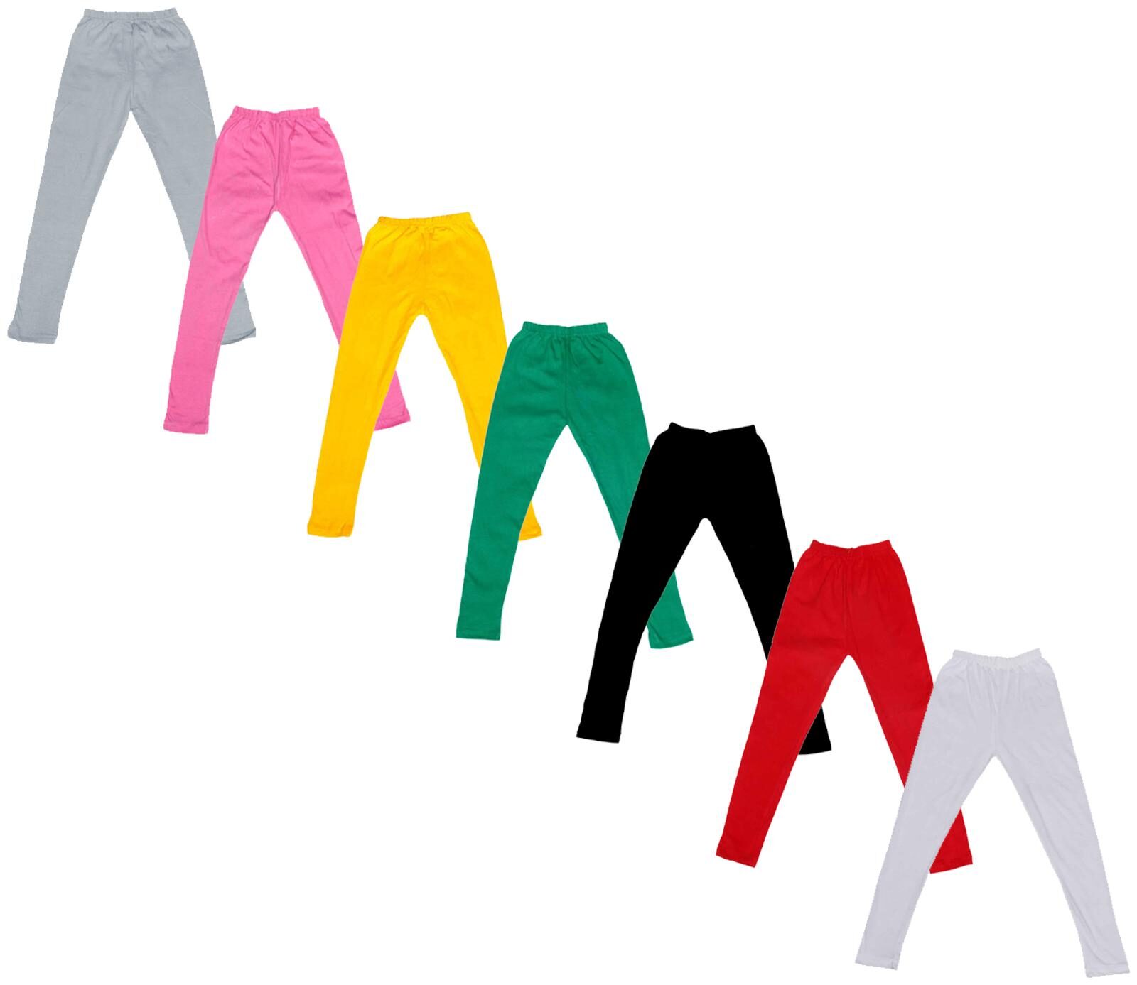 

Indiweaves Baby girl Cotton Solid Leggings - Multi