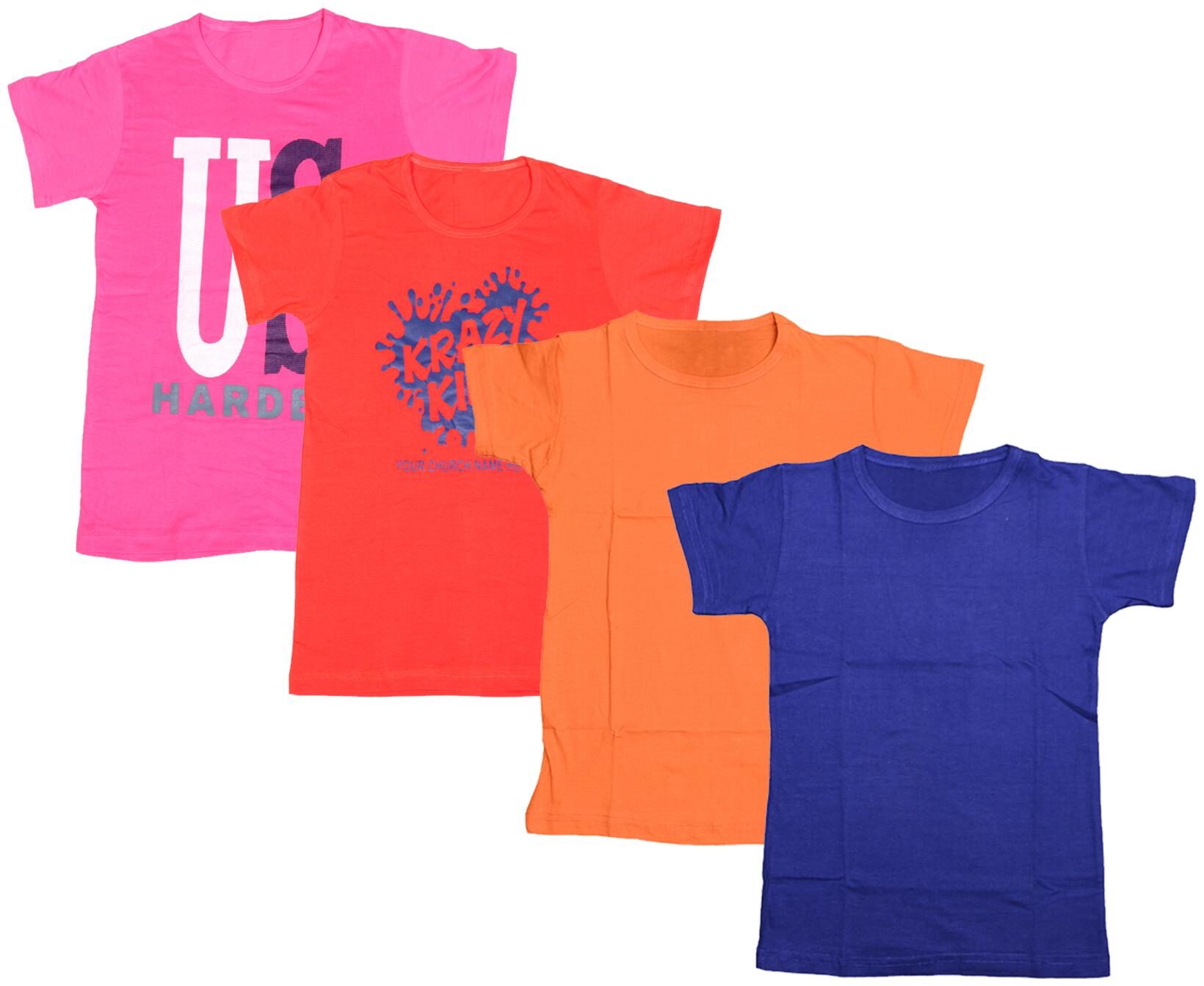 

Indiweaves Boy Cotton Solid T-shirt - Multi