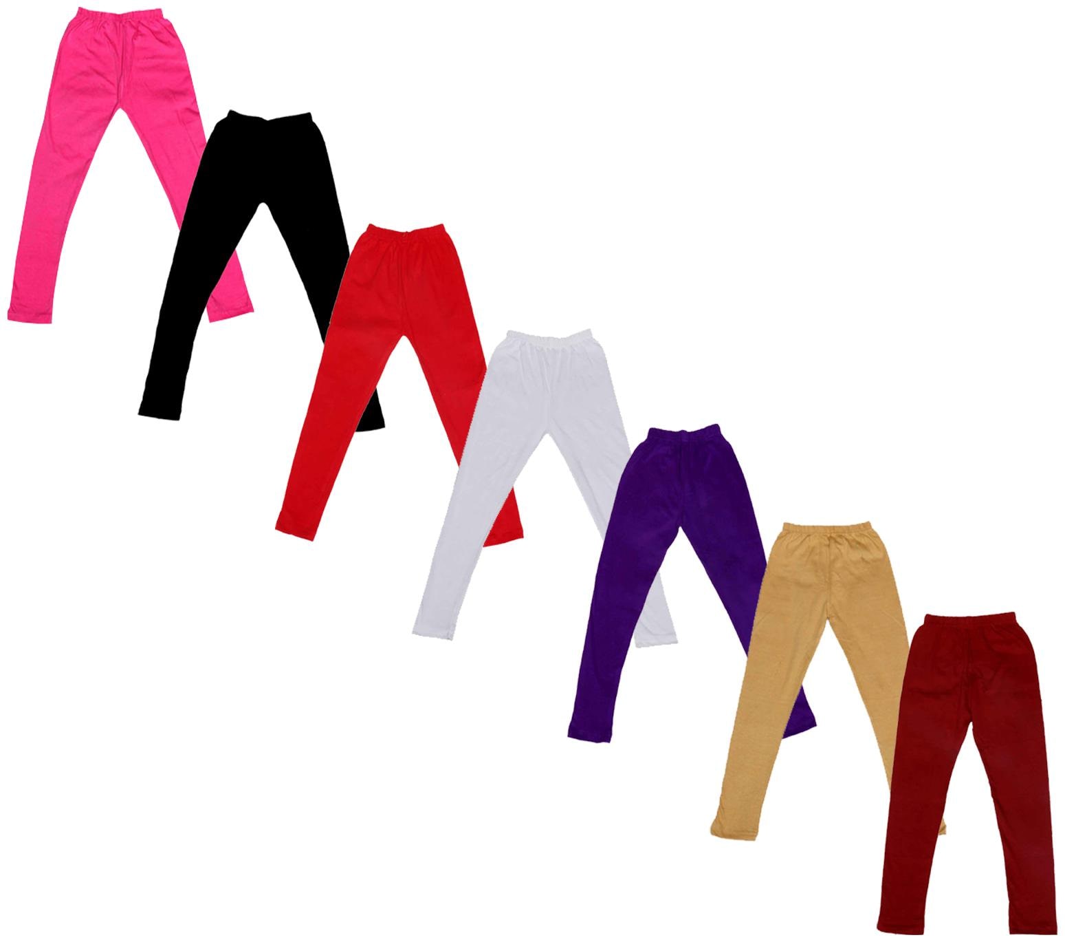 

Indiweaves Baby girl Cotton Solid Leggings - Multi