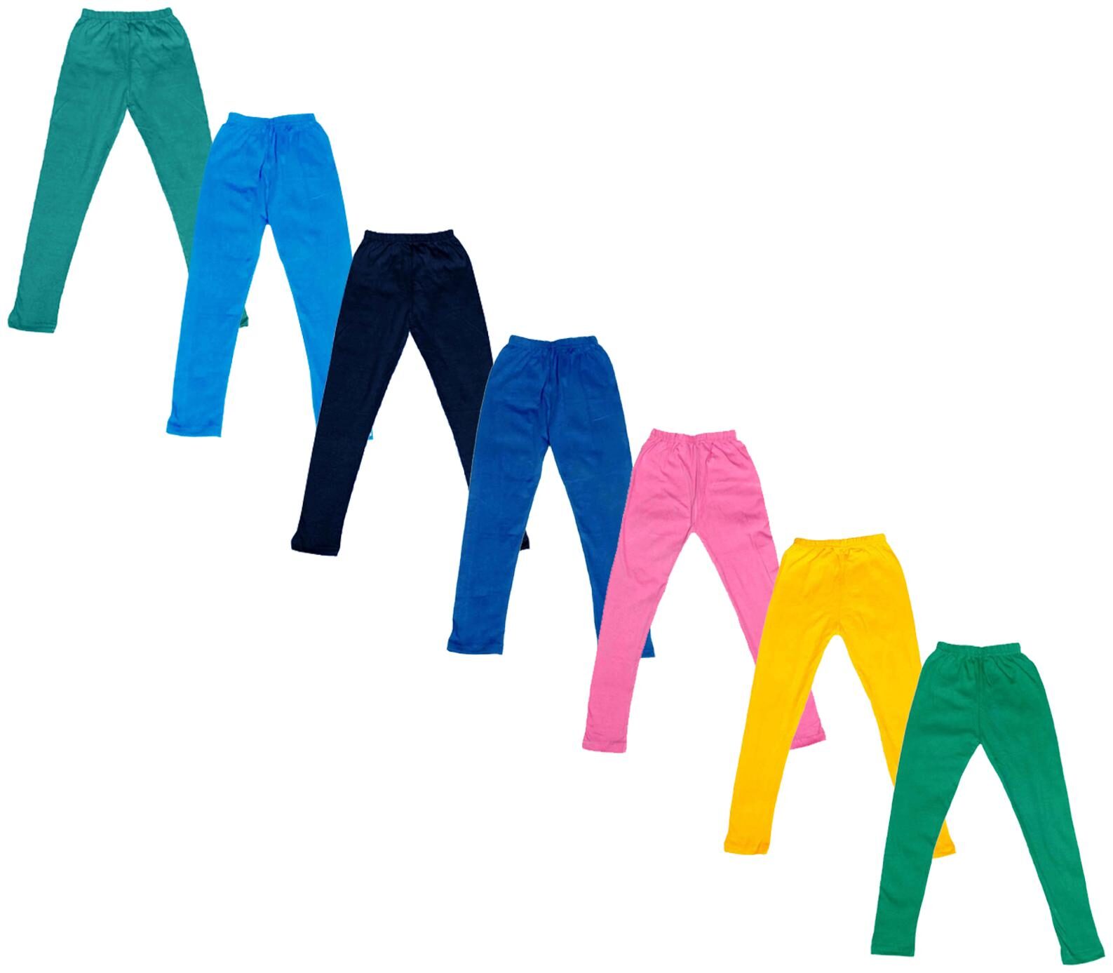 

Indiweaves Baby girl Cotton Solid Leggings - Multi