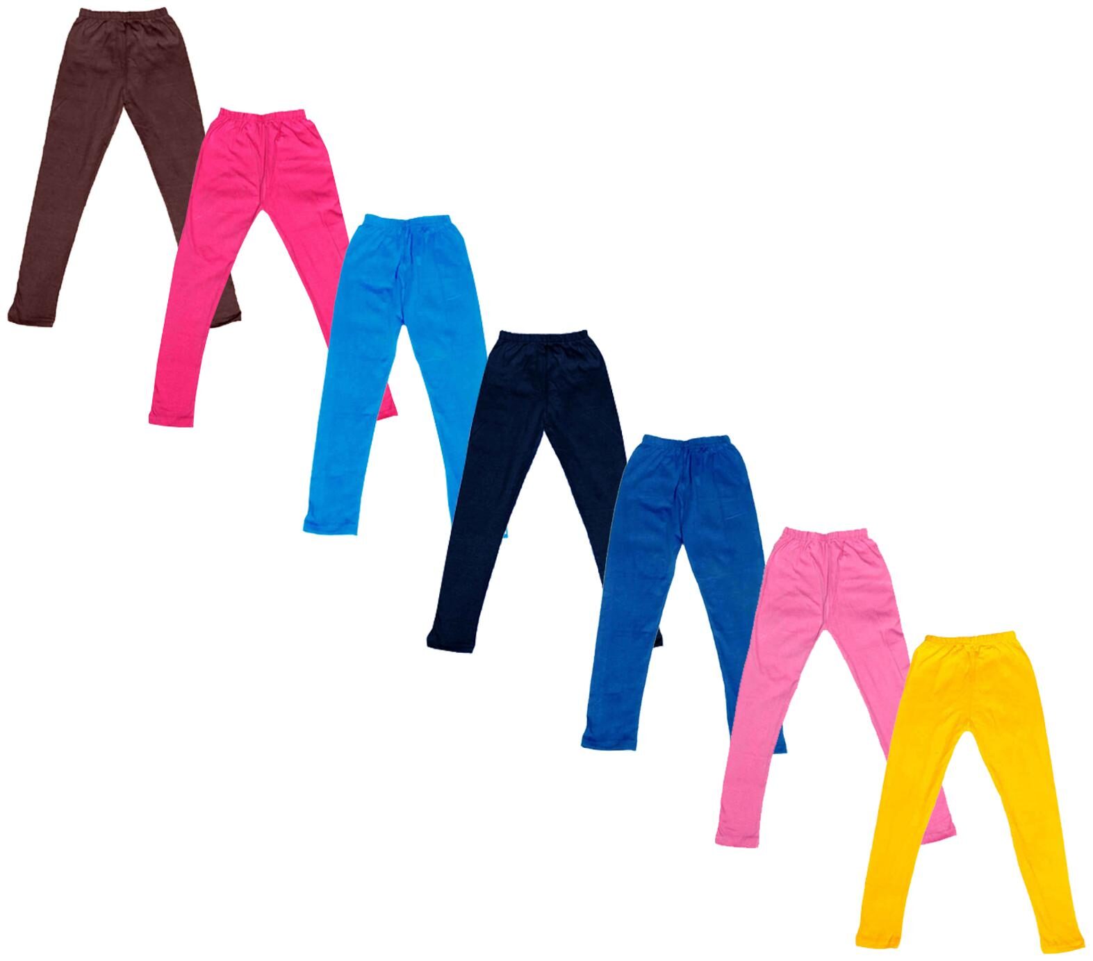 

Indiweaves Baby girl Cotton Solid Leggings - Multi