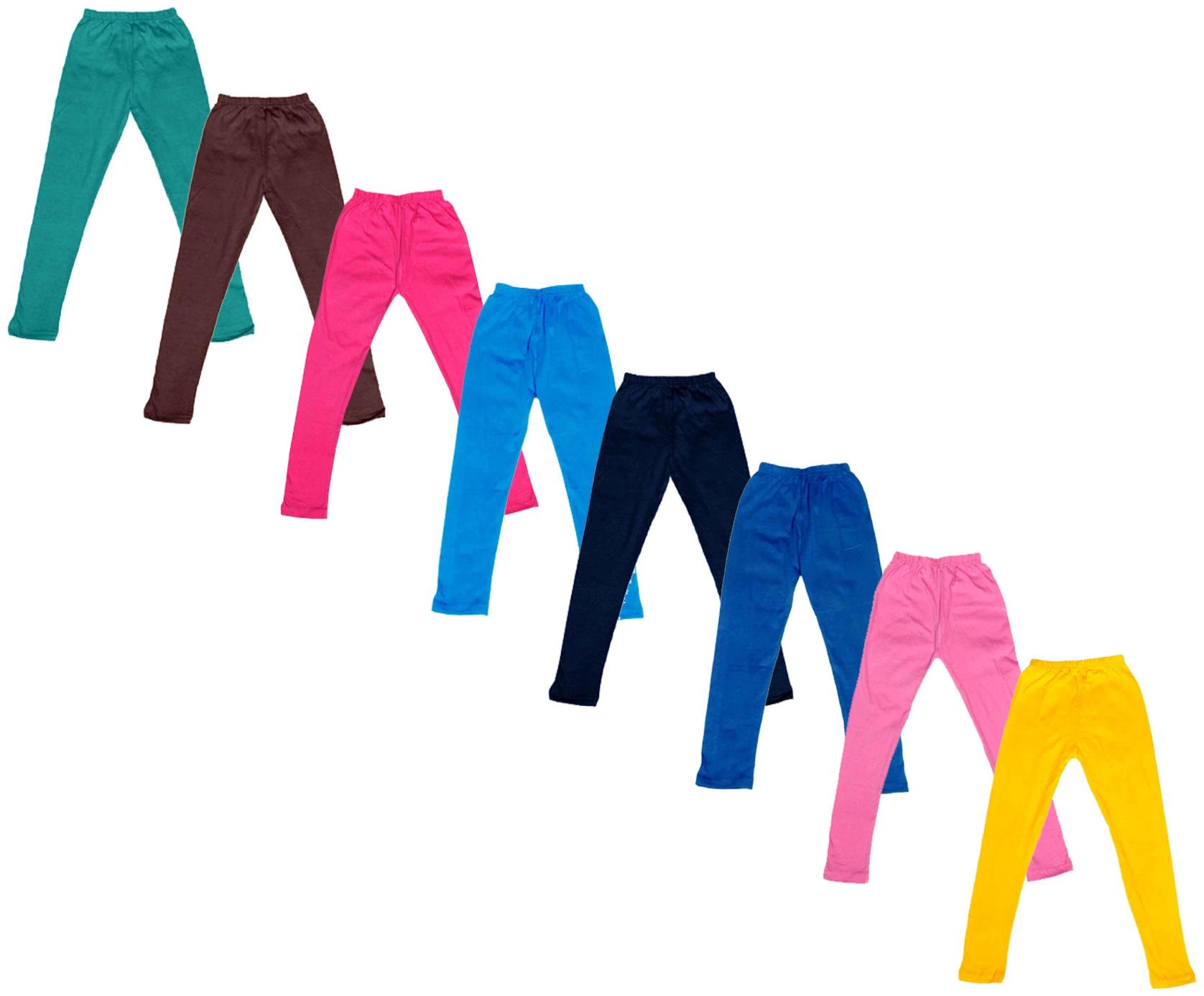

Indiweaves Baby girl Cotton Solid Leggings - Multi