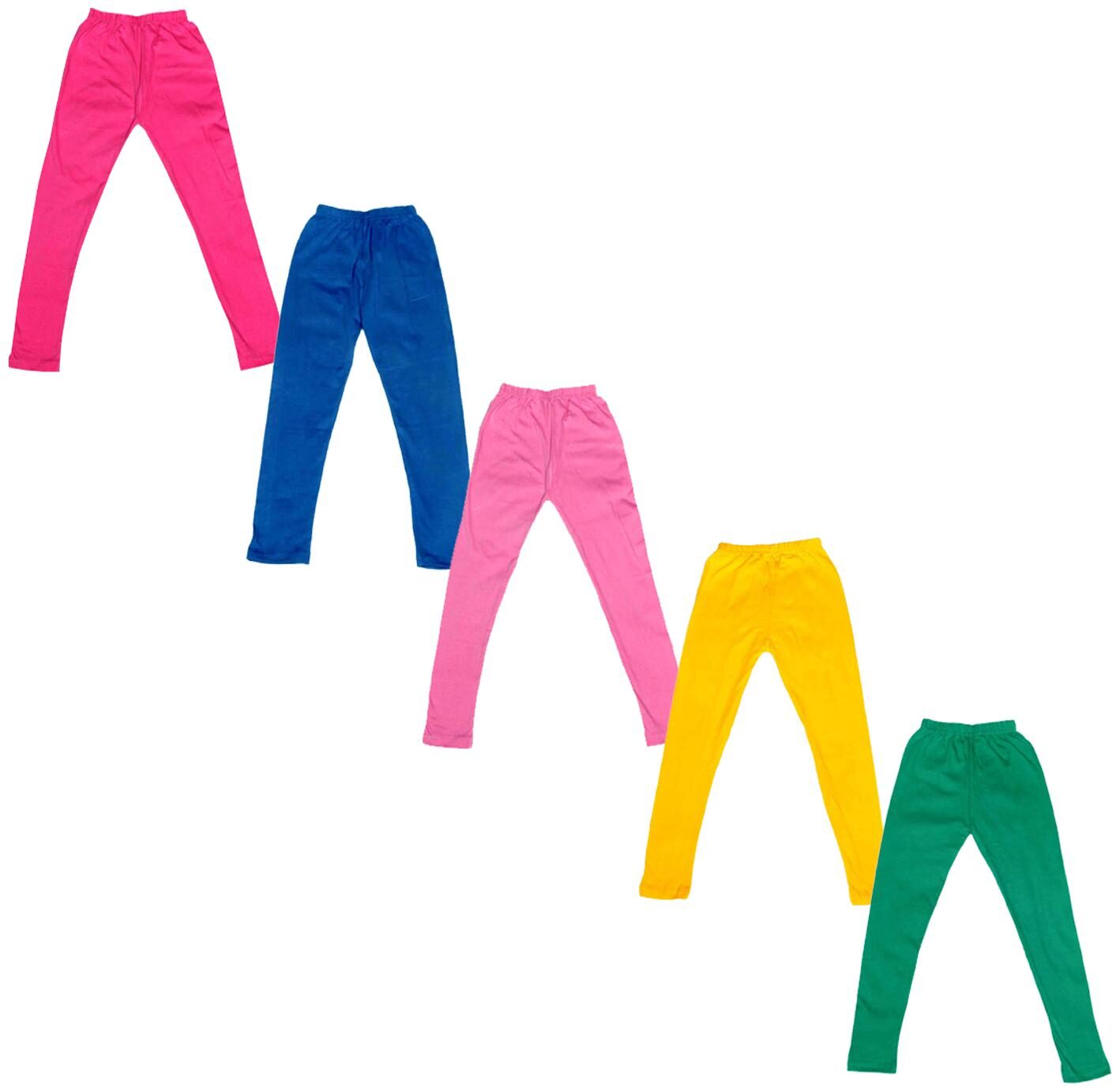 

Indiweaves Baby girl Cotton Solid Leggings - Multi