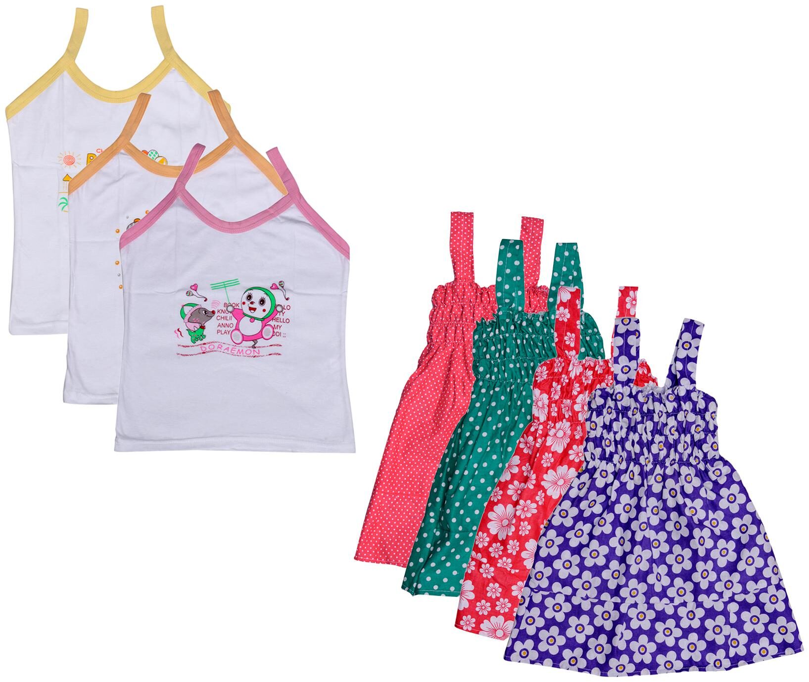 

Indiweaves Girl Cotton Printed Top - Multi