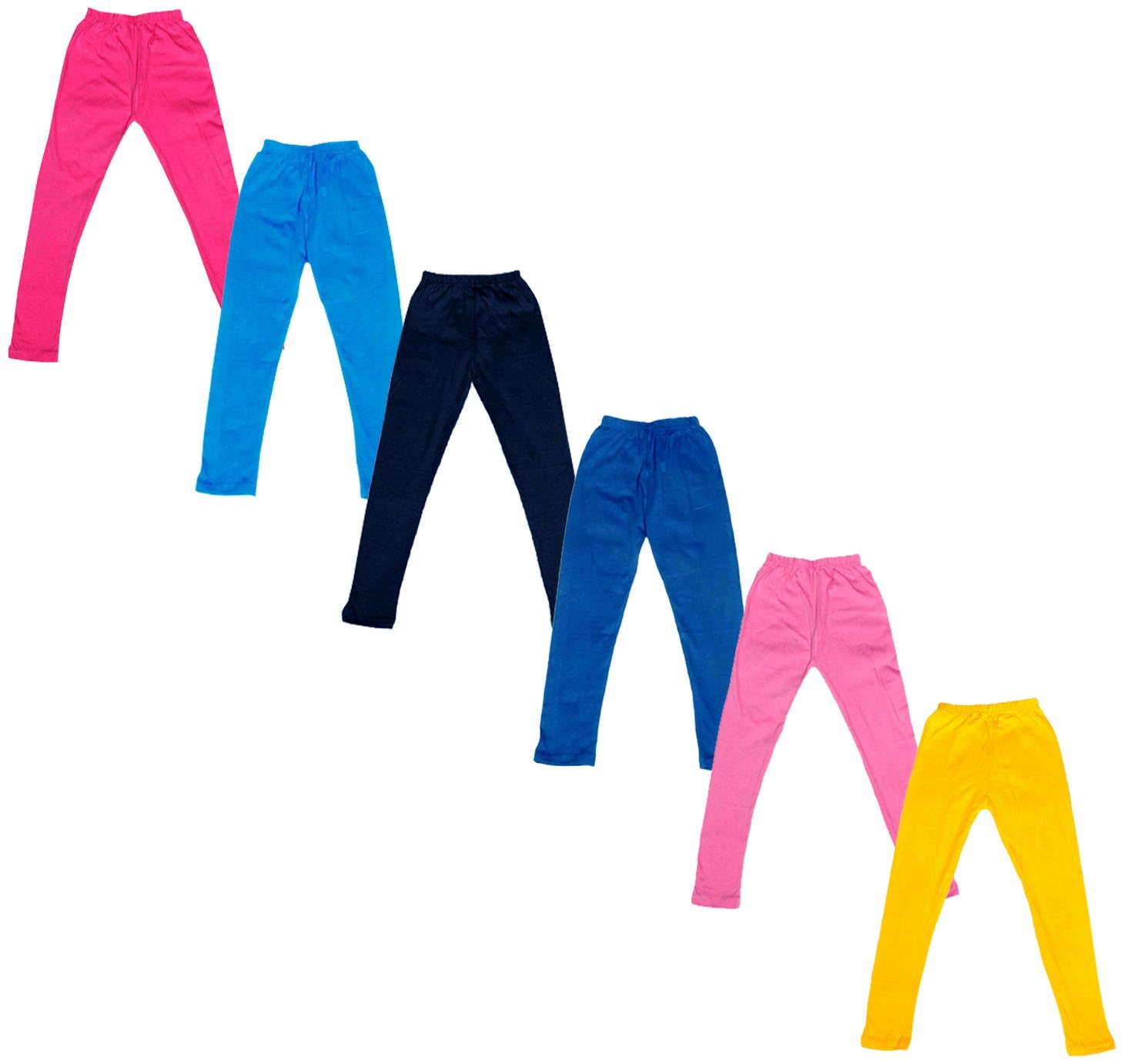 

Indiweaves Baby girl Cotton Solid Leggings - Multi