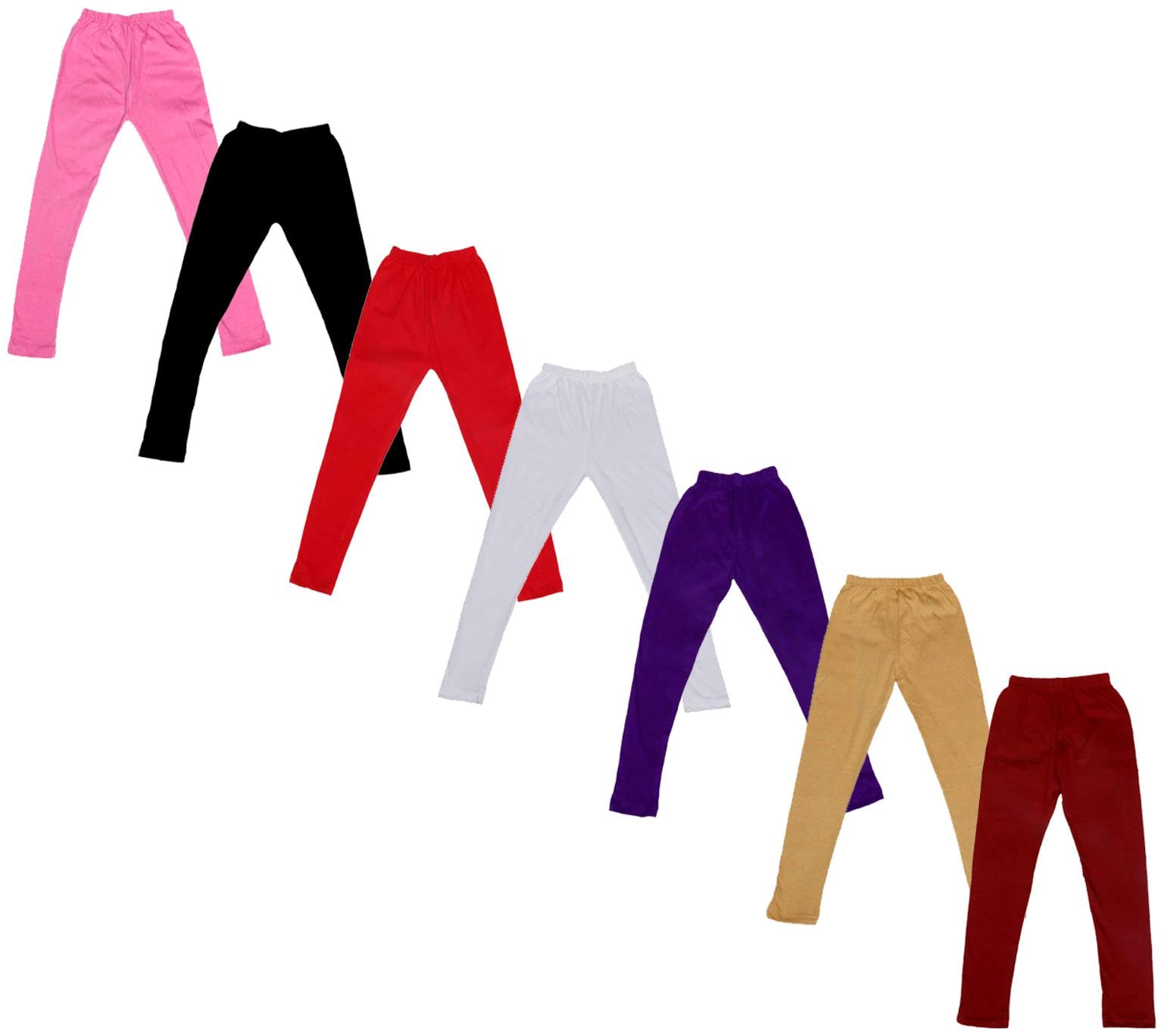 

Indiweaves Baby girl Cotton Solid Leggings - Multi