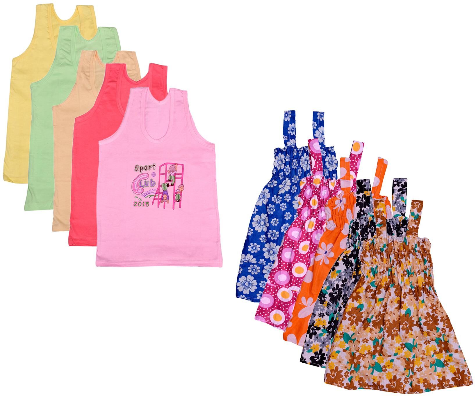 

Indiweaves Girl Cotton Printed Top - Multi