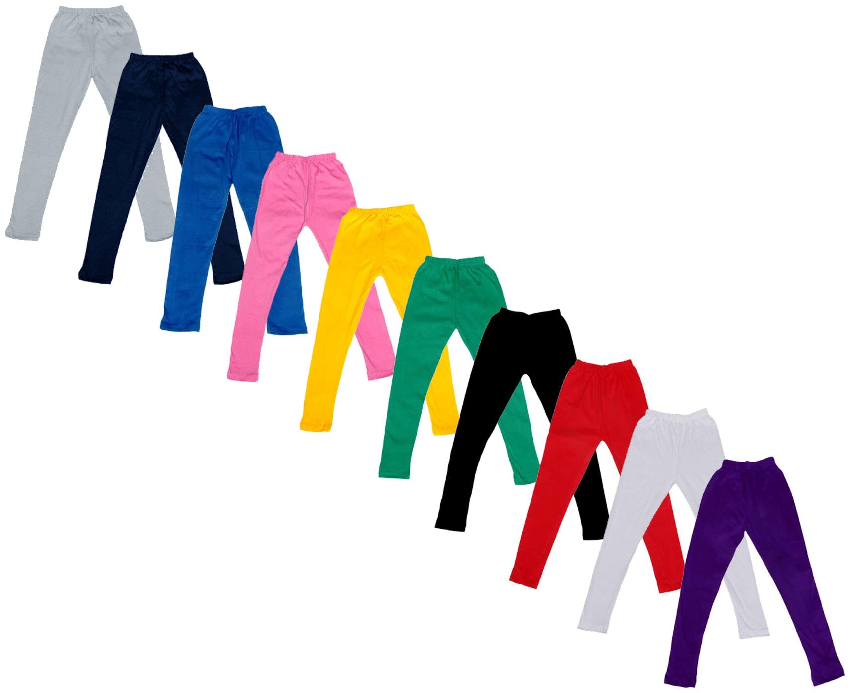 

Indiweaves Baby girl Cotton Solid Leggings - Multi