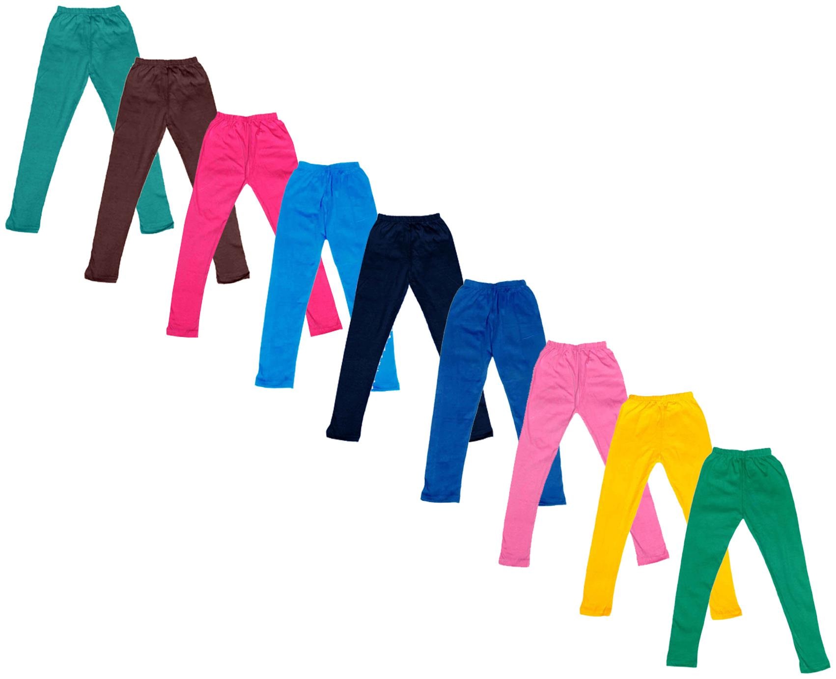 

Indiweaves Baby girl Cotton Solid Leggings - Multi