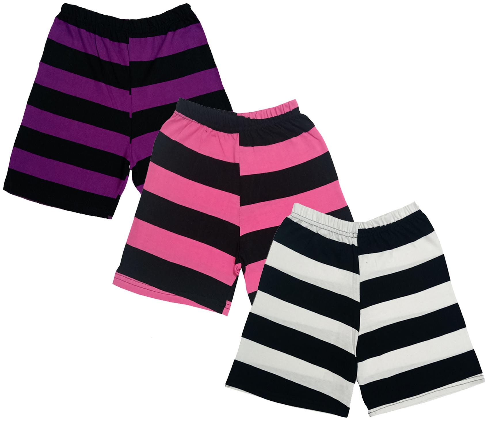 

IndiWeaves Boys Cotton Striped Shorts (Pack of 3) Multi