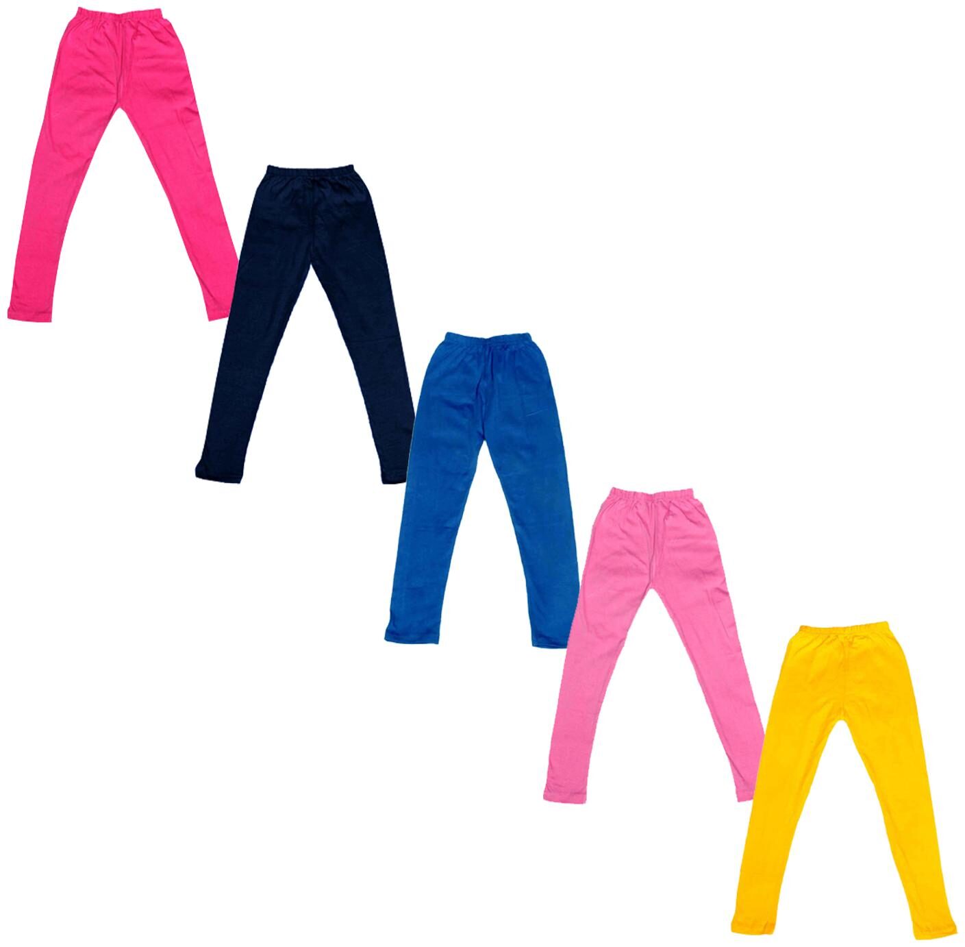 

Indiweaves Baby girl Cotton Solid Leggings - Multi