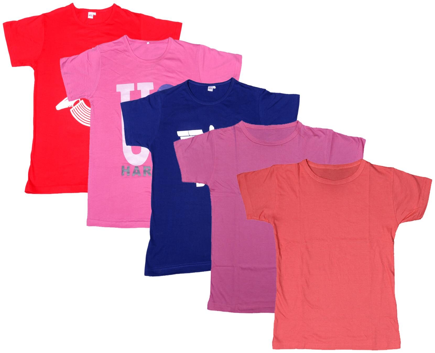 

Indiweaves Boy Cotton Solid T-shirt - Multi