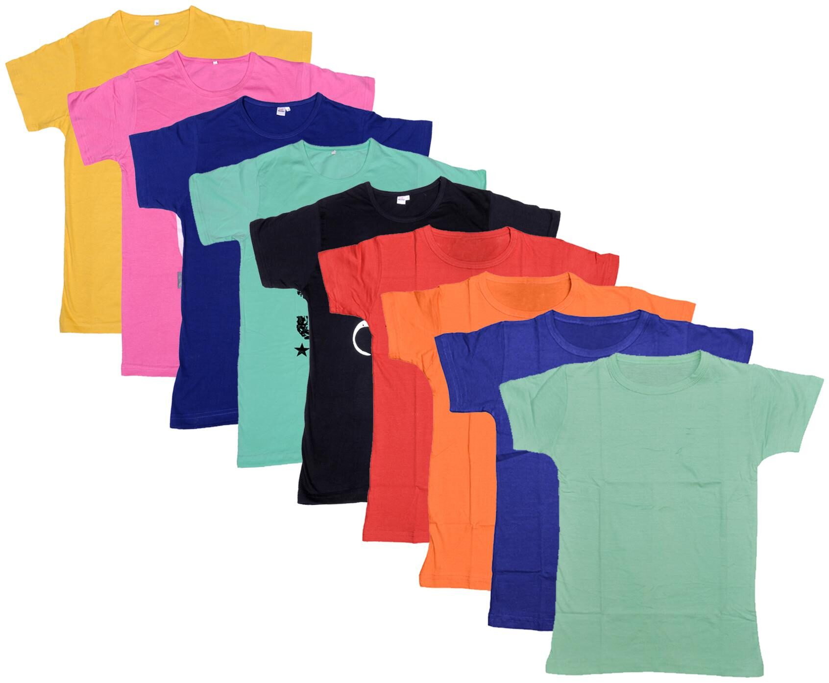 

Indiweaves Boy Cotton Solid T-shirt - Multi