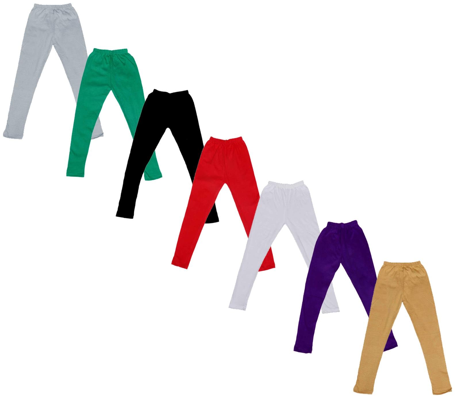 

Indiweaves Baby girl Cotton Solid Leggings - Multi