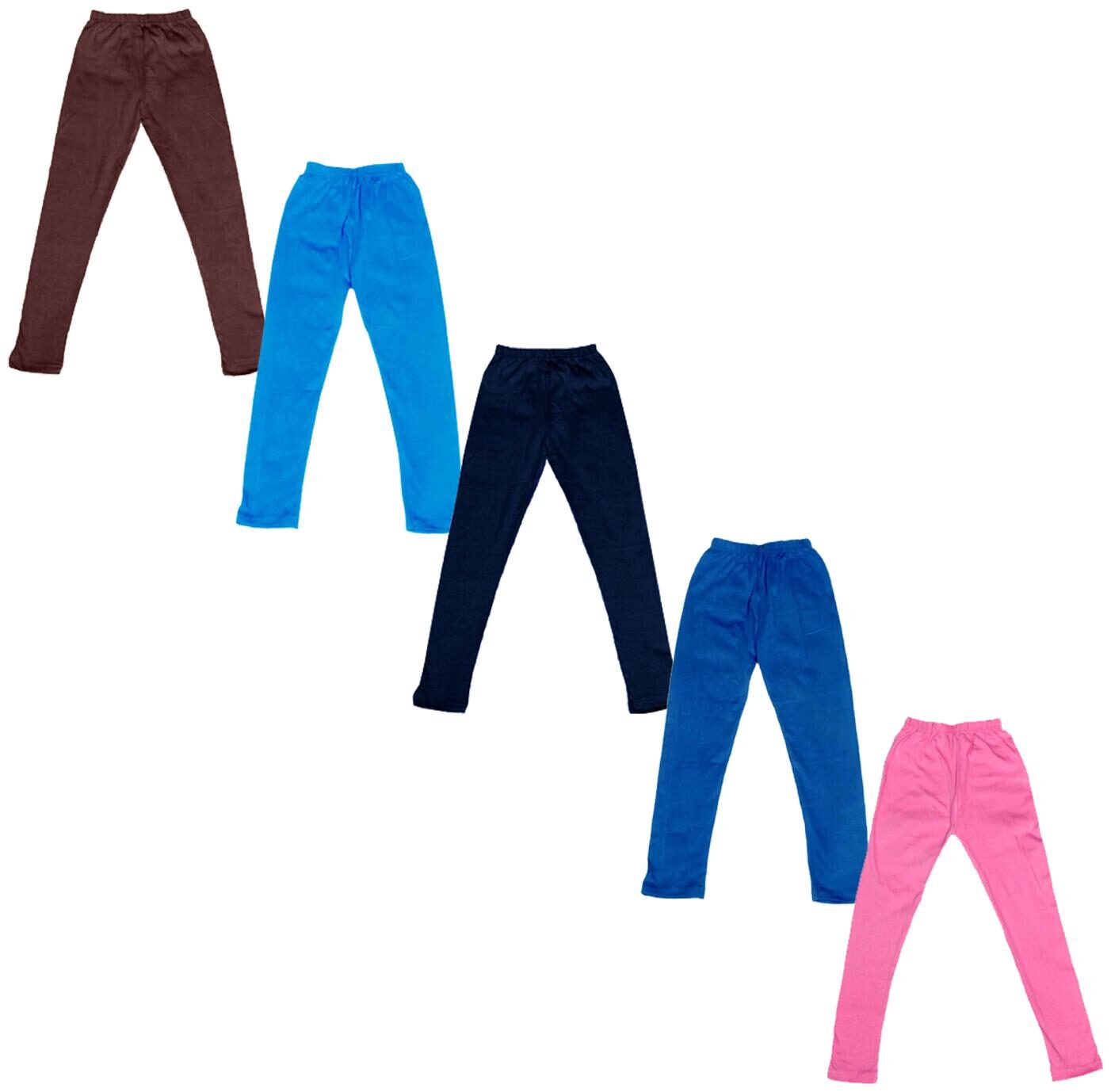 

Indiweaves Baby girl Cotton Solid Leggings - Multi
