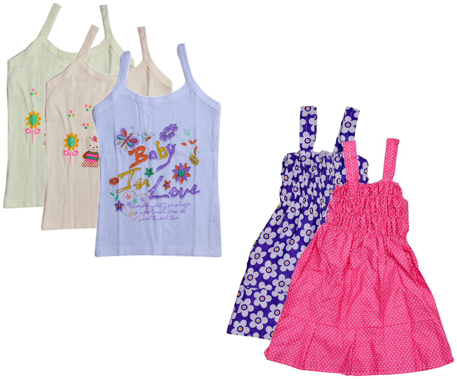 

Indiweaves Girl Cotton Printed Top - Multi