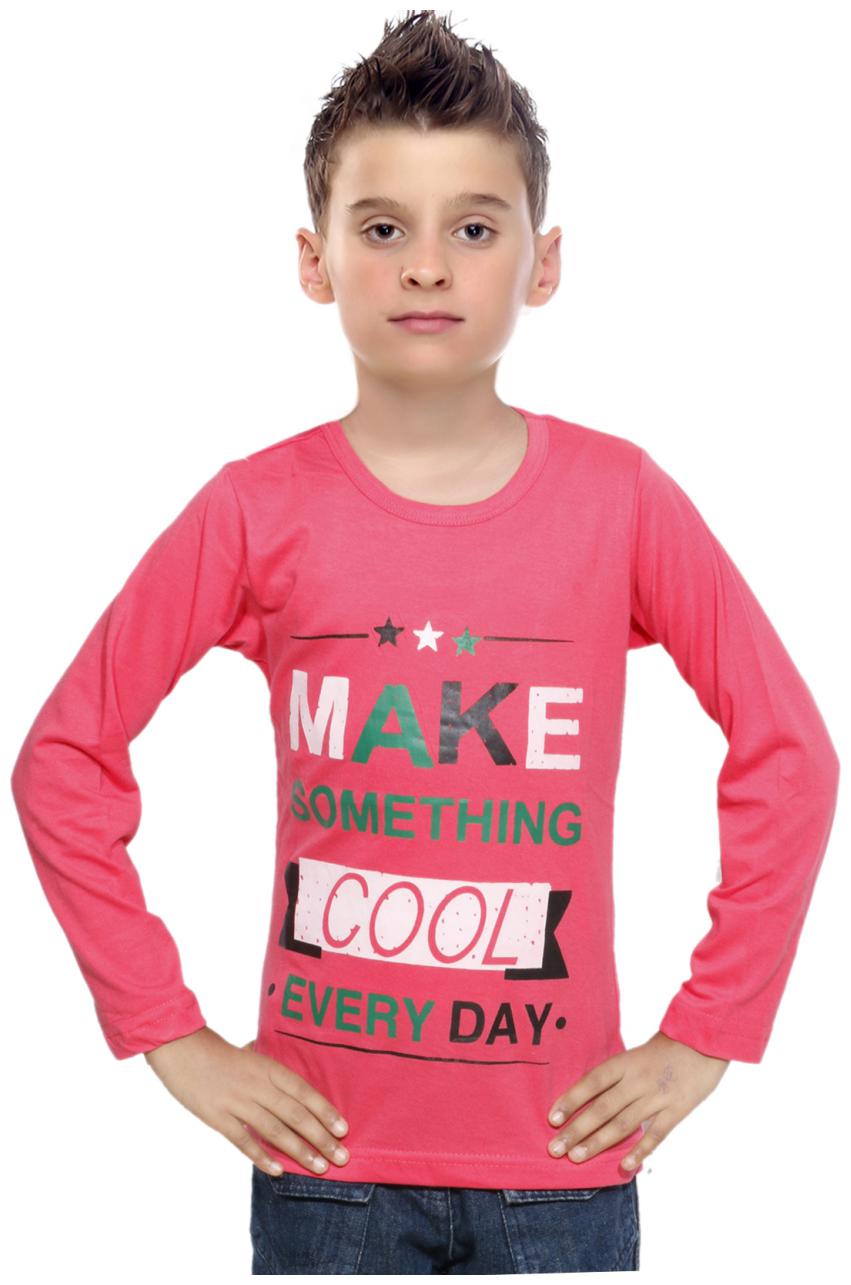 

Indiweaves Boy Cotton Printed T-shirt - Pink
