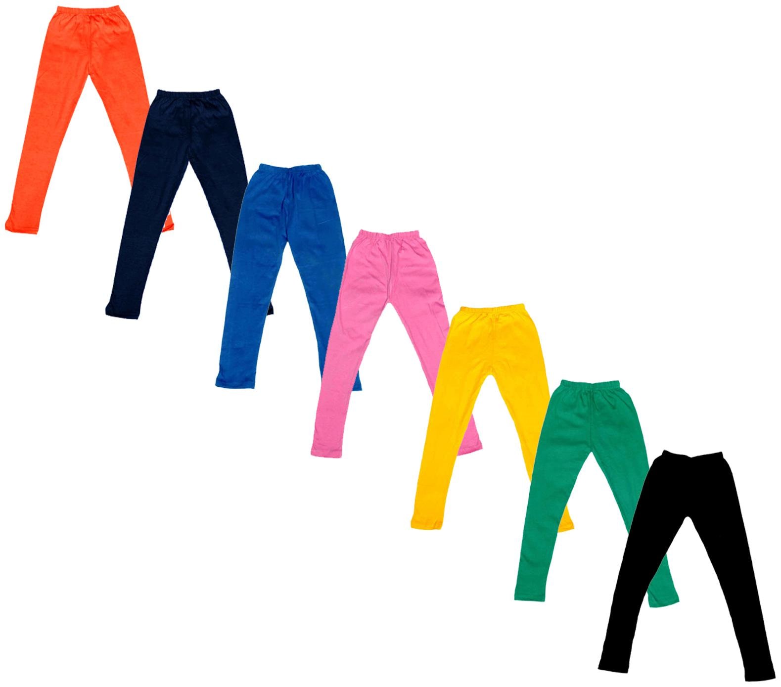 

Indiweaves Baby girl Cotton Solid Leggings - Multi