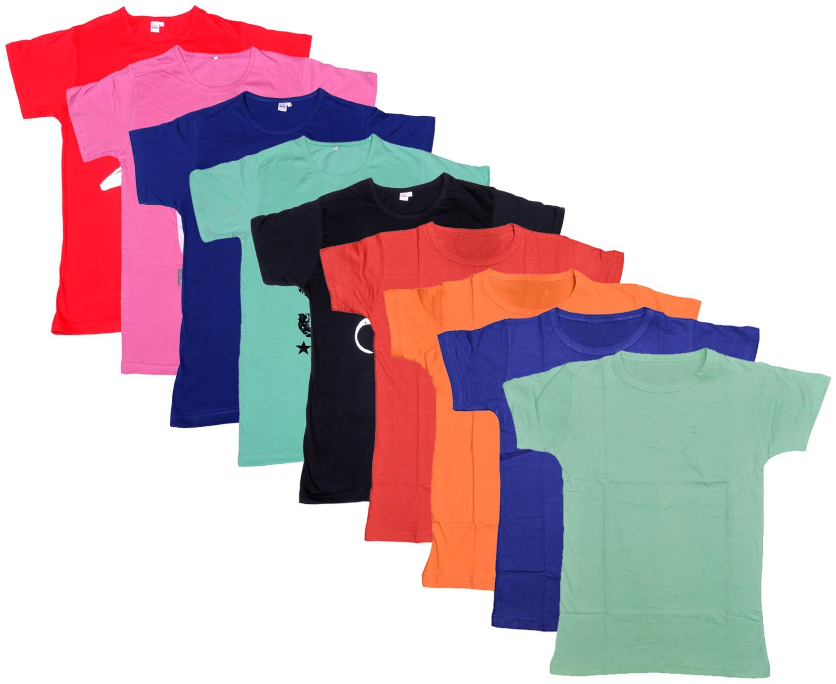 

Indiweaves Boy Cotton Solid T-shirt - Multi