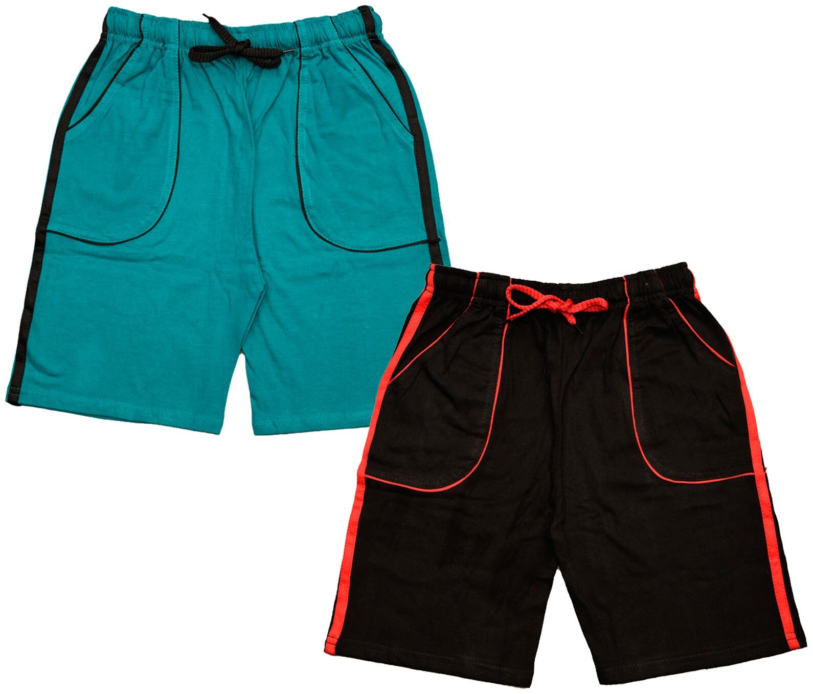 

Indiweaves Boy Solid Shorts 3 4ths - Blue Black