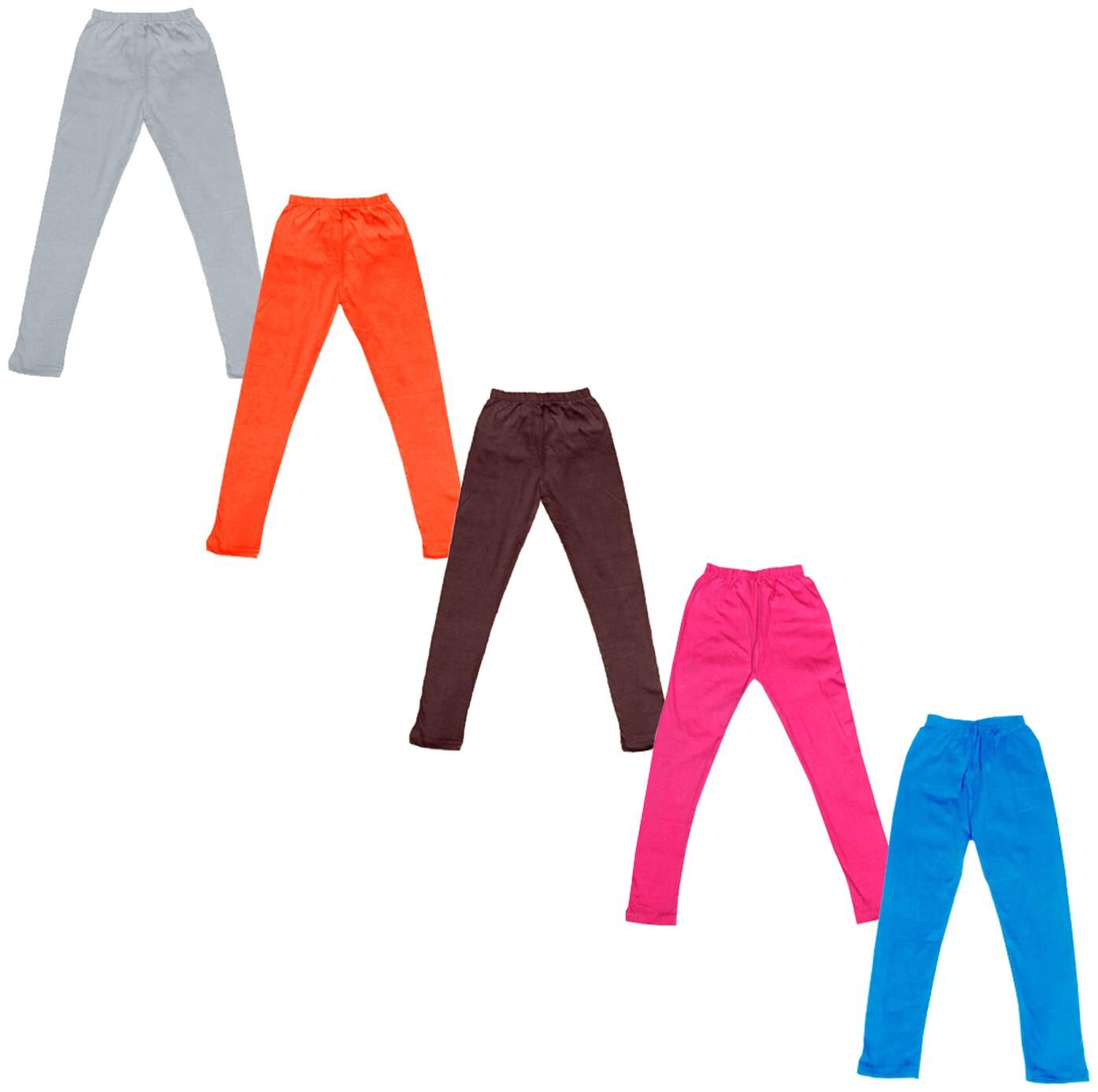 

Indiweaves Baby girl Cotton Solid Leggings - Multi