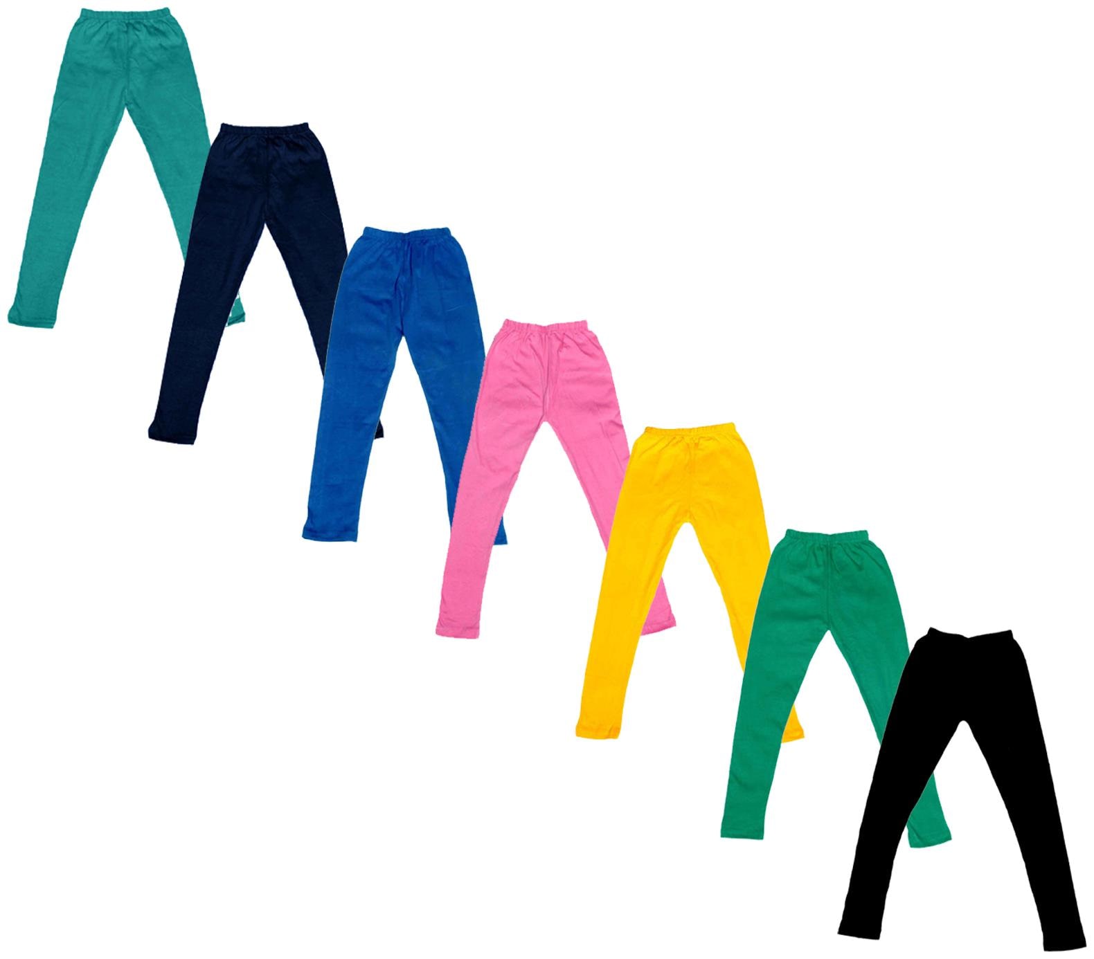 

Indiweaves Baby girl Cotton Solid Leggings - Multi