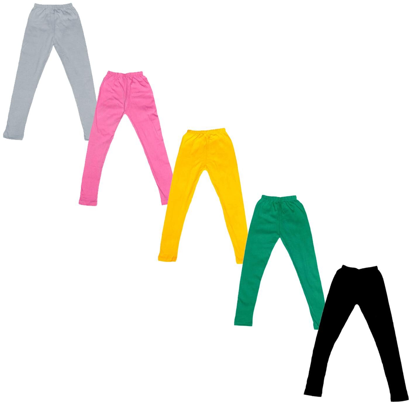 

Indiweaves Baby girl Cotton Solid Leggings - Multi
