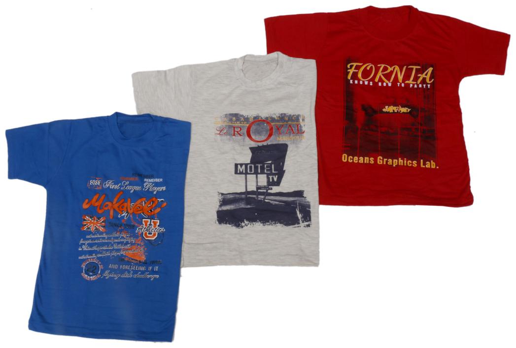 

IndiWeaves Cotton T-Shirt for Boys and Girls (Pack of 3 T-Shirts)