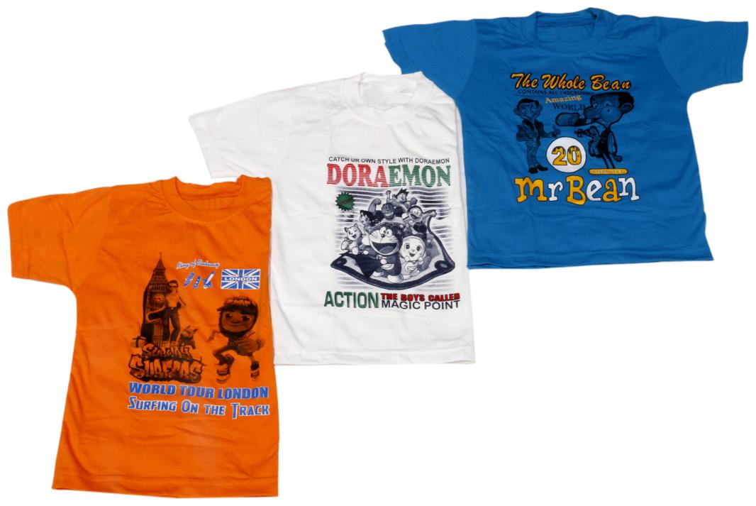 

IndiWeaves Cotton T-Shirt for Boys and Girls (Pack of 3 T-Shirts)
