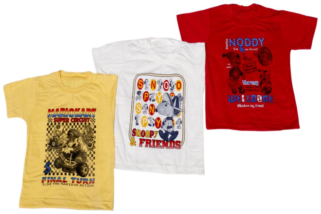 

IndiWeaves Cotton T-Shirt for Boys and Girls (Pack of 3 T-Shirts)