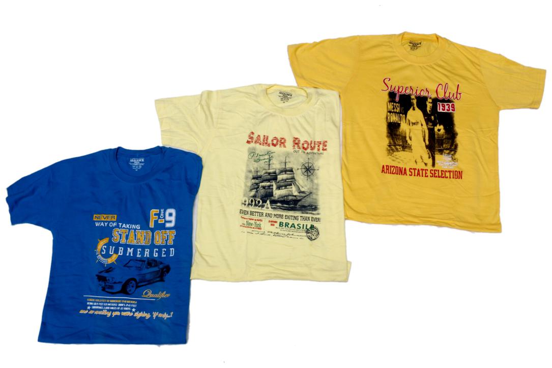 

IndiWeaves Cotton T-Shirt for Boys and Girls (Pack of 3 T-Shirts)