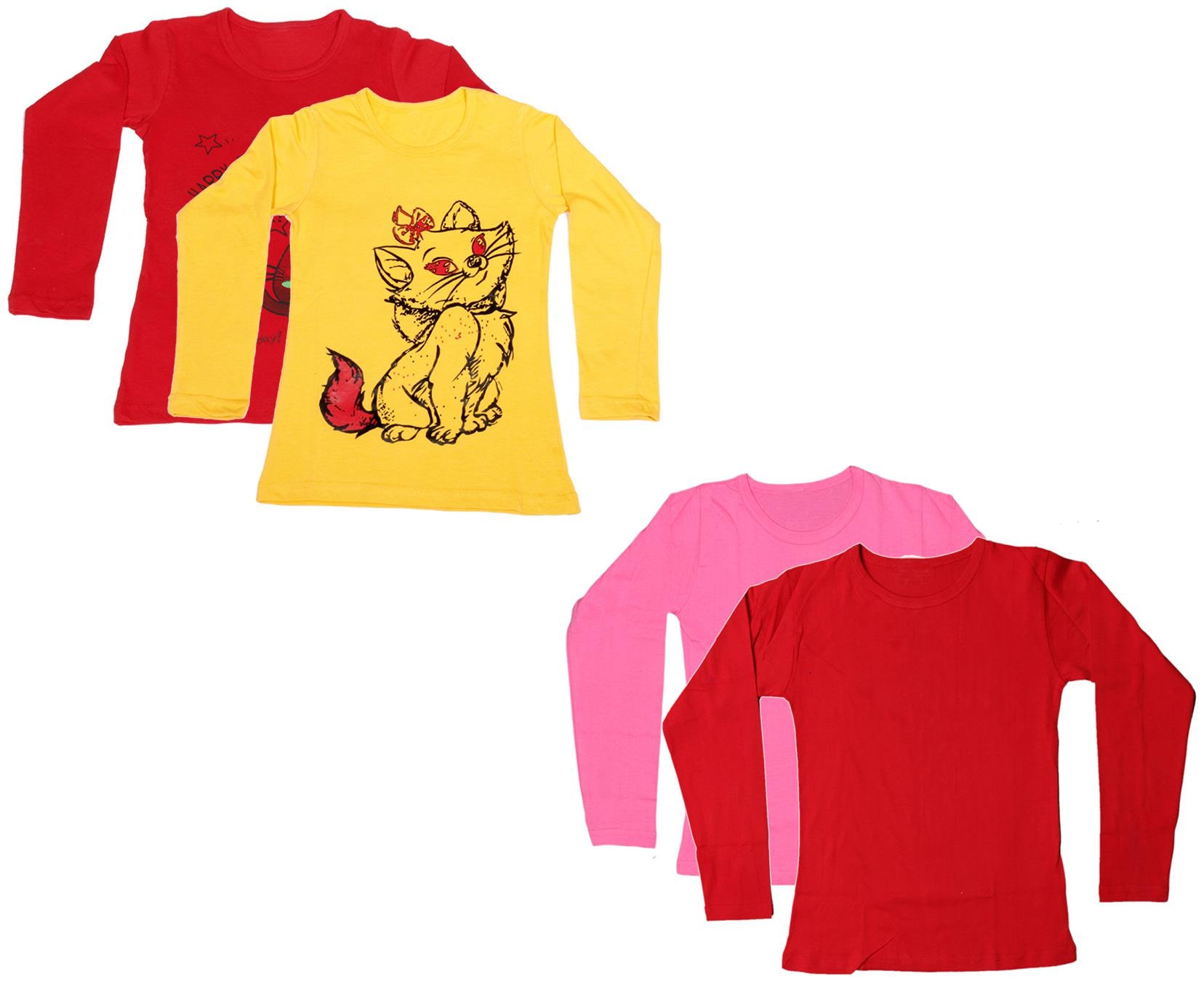 

Indiweaves Girl Cotton Printed T shirt - Multi