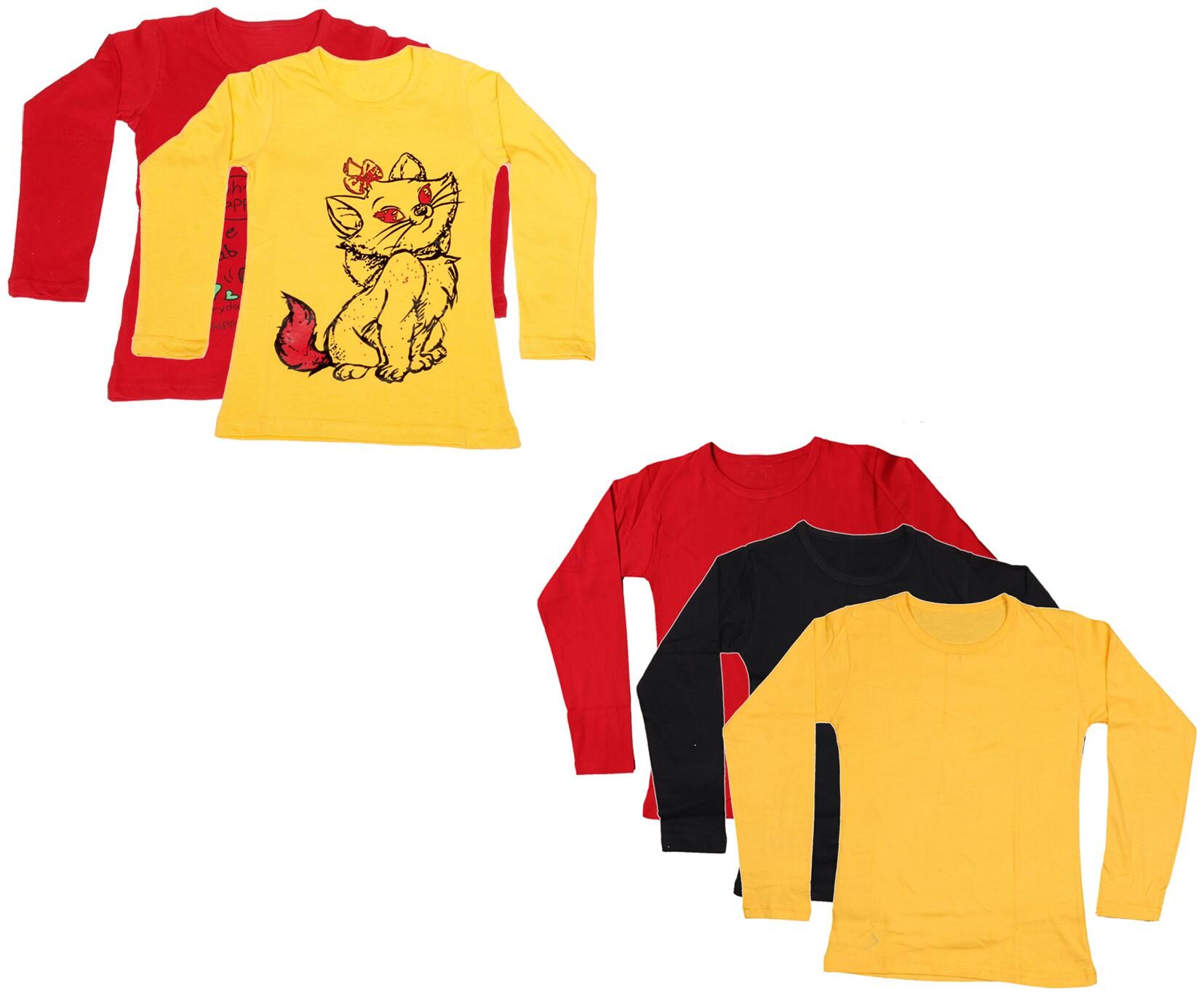 

Indiweaves Girl Cotton Printed T shirt - Multi