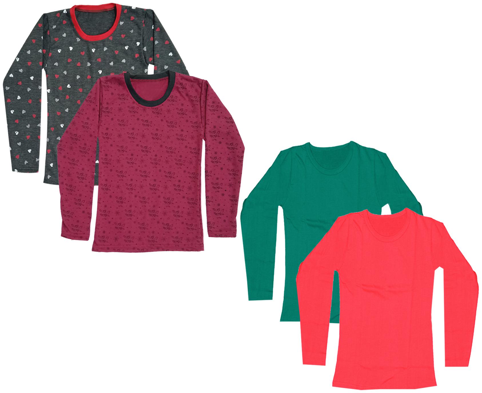 

Indiweaves Girl Cotton Printed T shirt - Multi