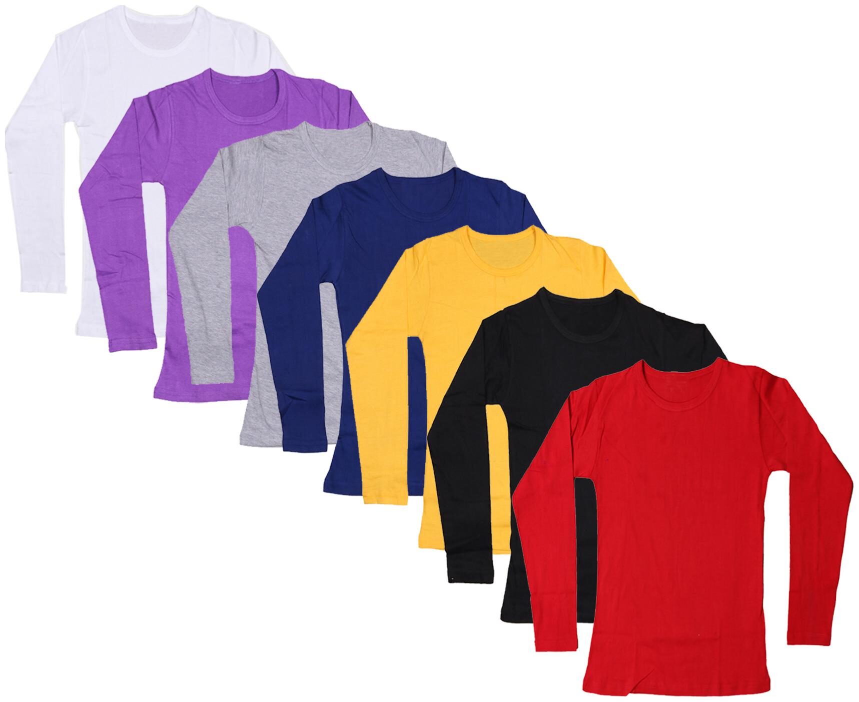 

Indiweaves Girl Cotton Solid T shirt - Multi