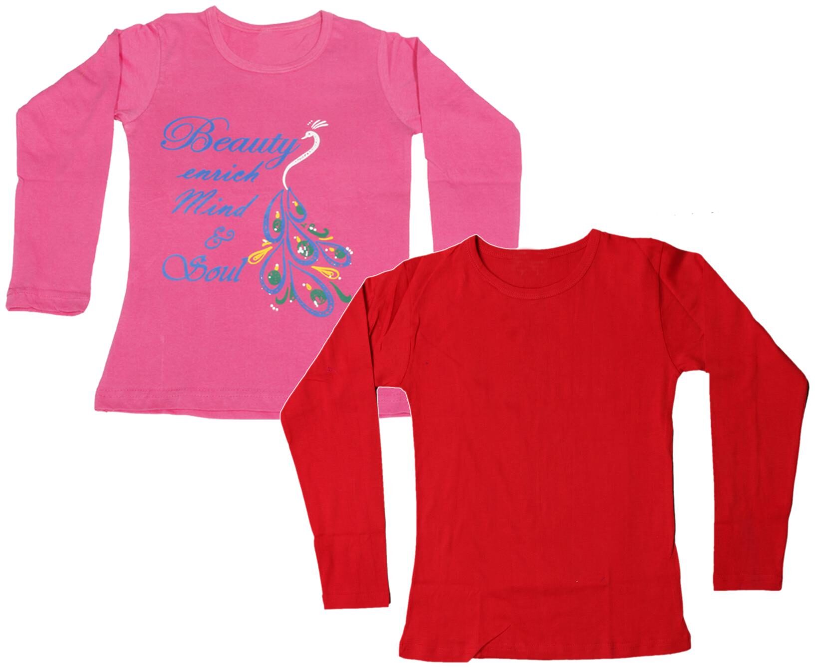 

Indiweaves Girl Cotton Printed T shirt - Multi