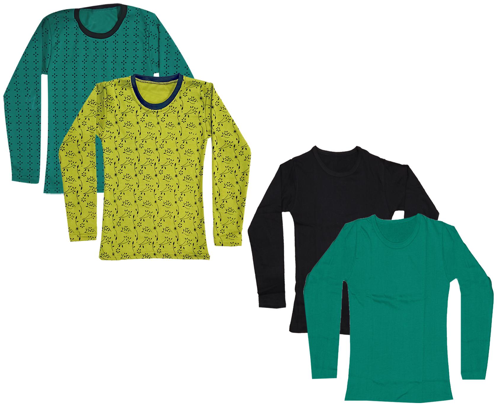 

Indiweaves Girl Cotton Printed T shirt - Multi