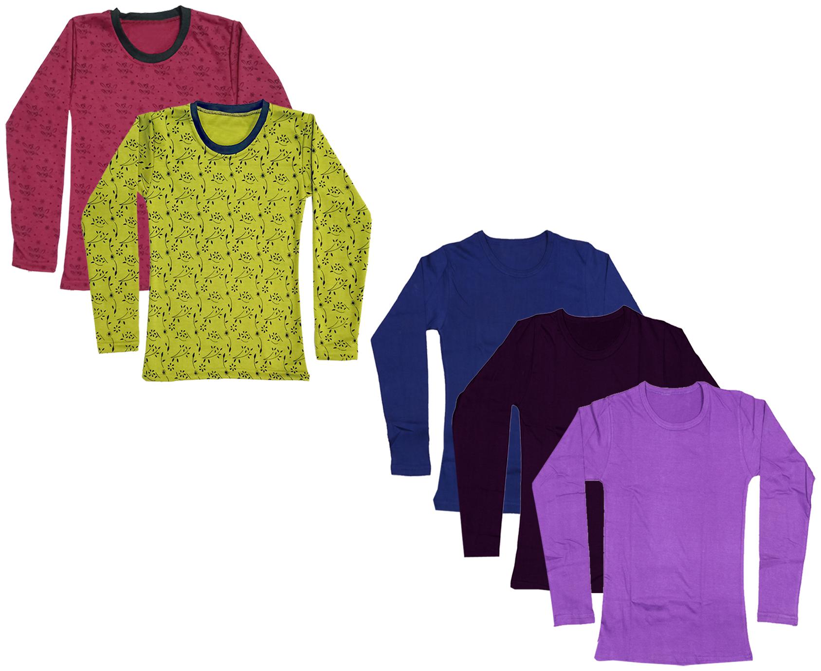 

Indiweaves Girl Cotton Printed T shirt - Multi