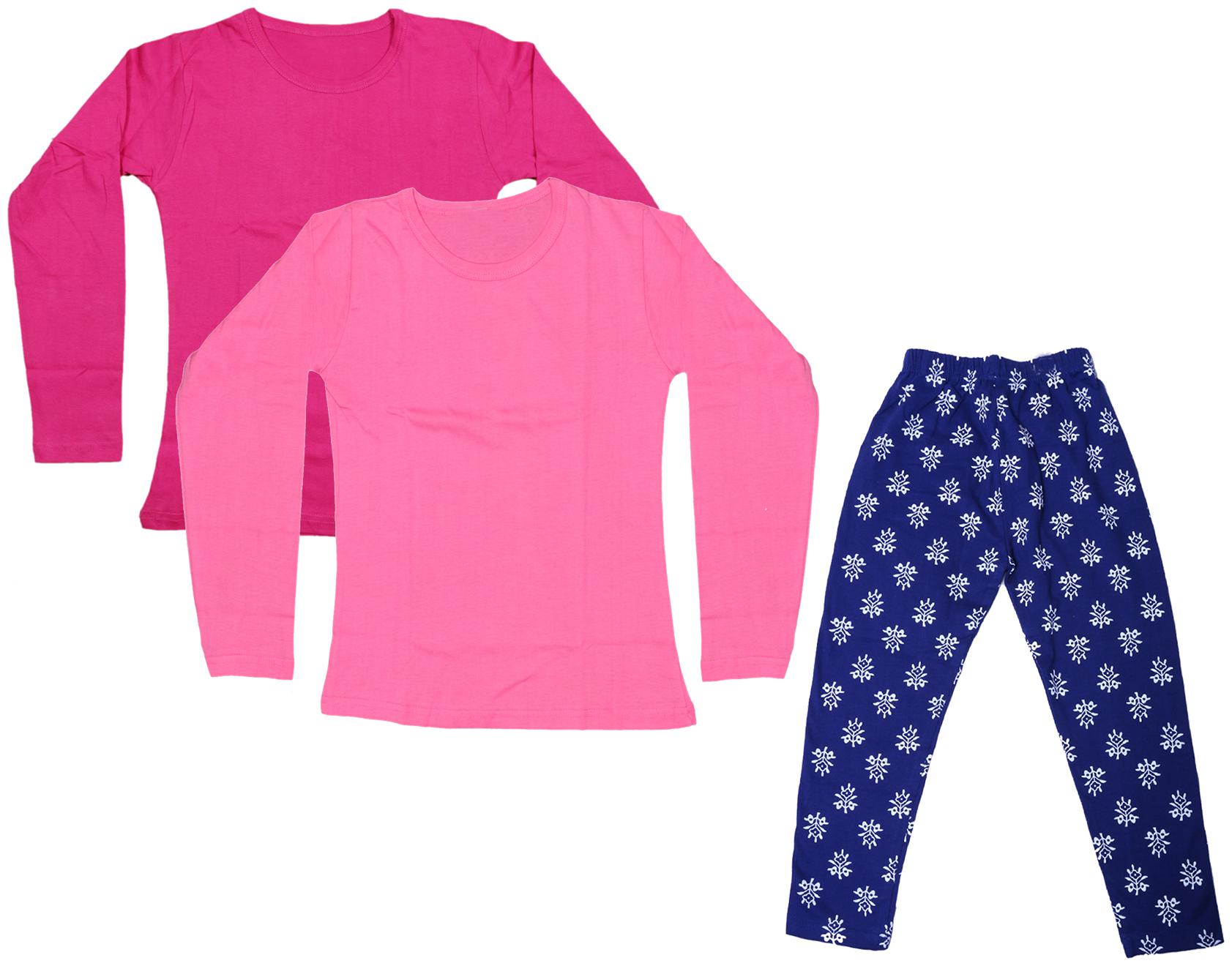 

Indiweaves Girl Cotton Solid T shirt - Multi