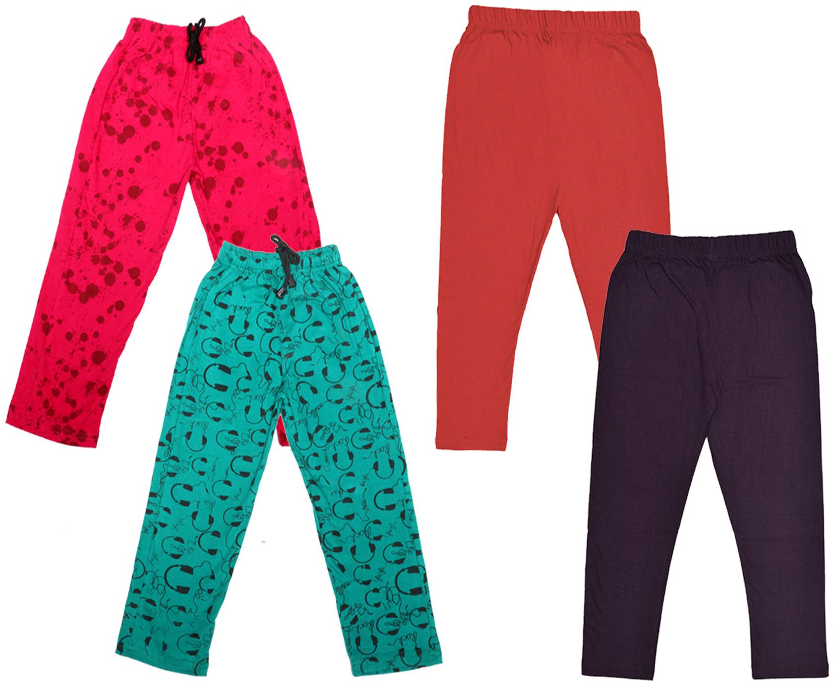 

Indiweaves Girl Cotton Solid Capri - Multi