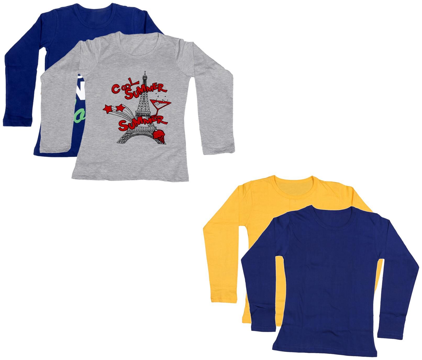 

Indiweaves Girl Cotton Printed T shirt - Multi