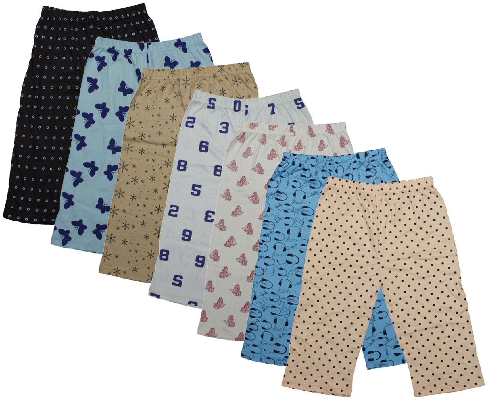 

Indiweaves Girl Cotton Printed Capri - Multi