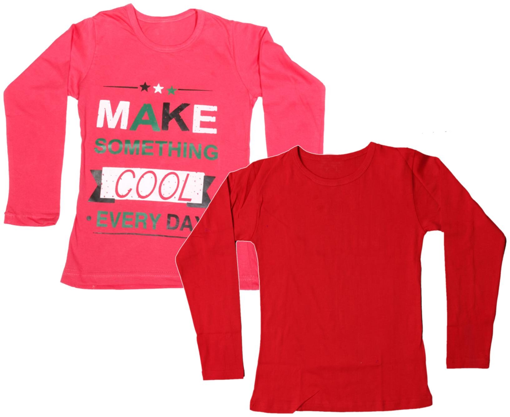 

Indiweaves Girl Cotton Printed T shirt - Pink