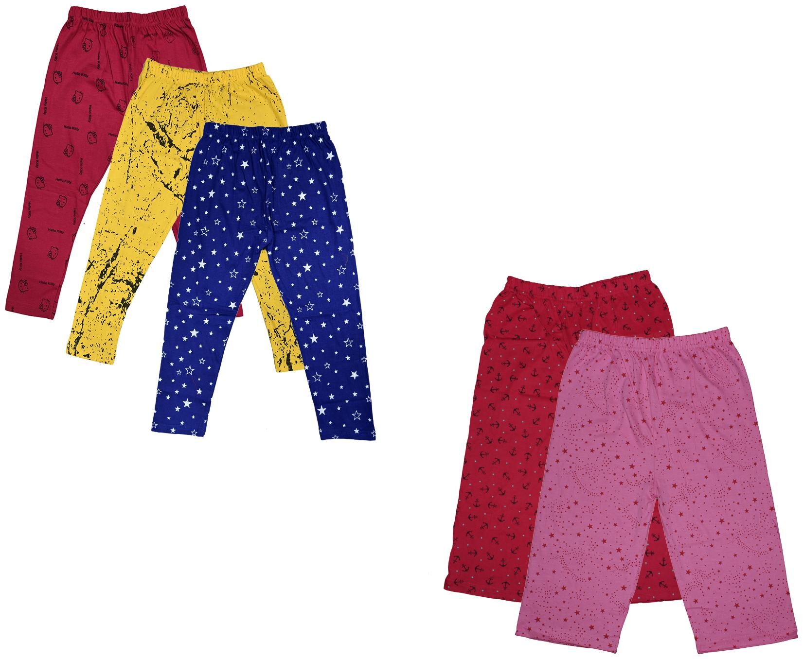 

Indiweaves Girl Cotton Printed Capri - Multi