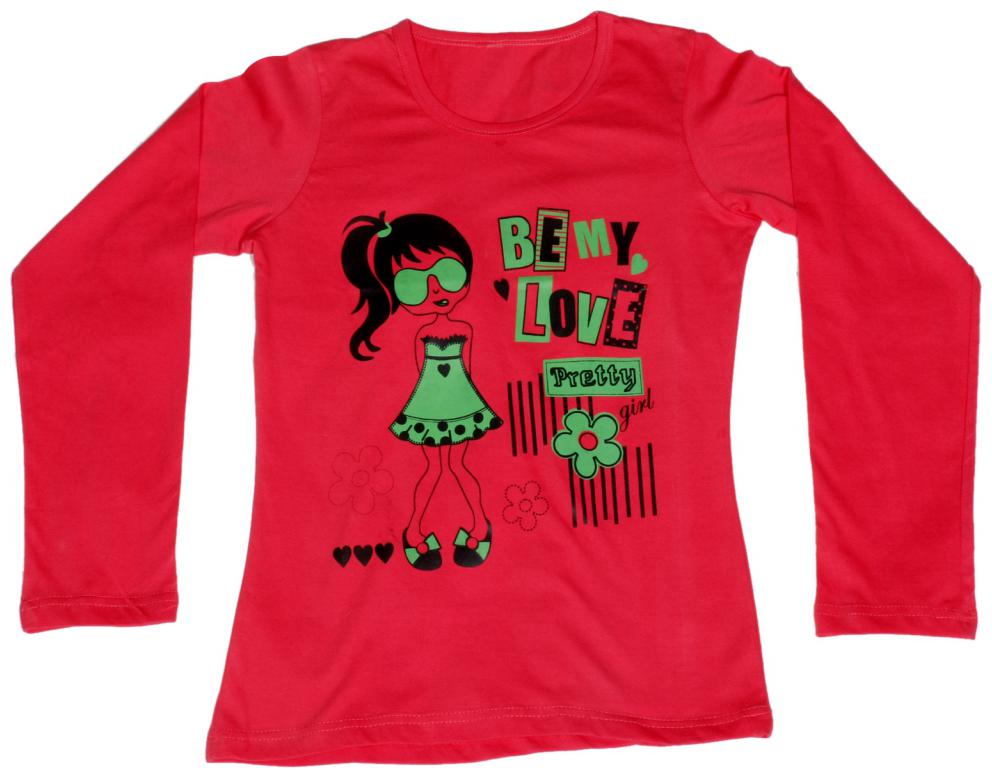 

Indiweaves Girl Cotton Solid Top - Red