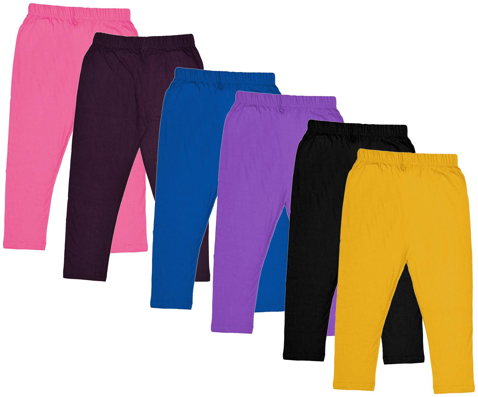 

Indiweaves Girl Cotton Solid Capri - Multi