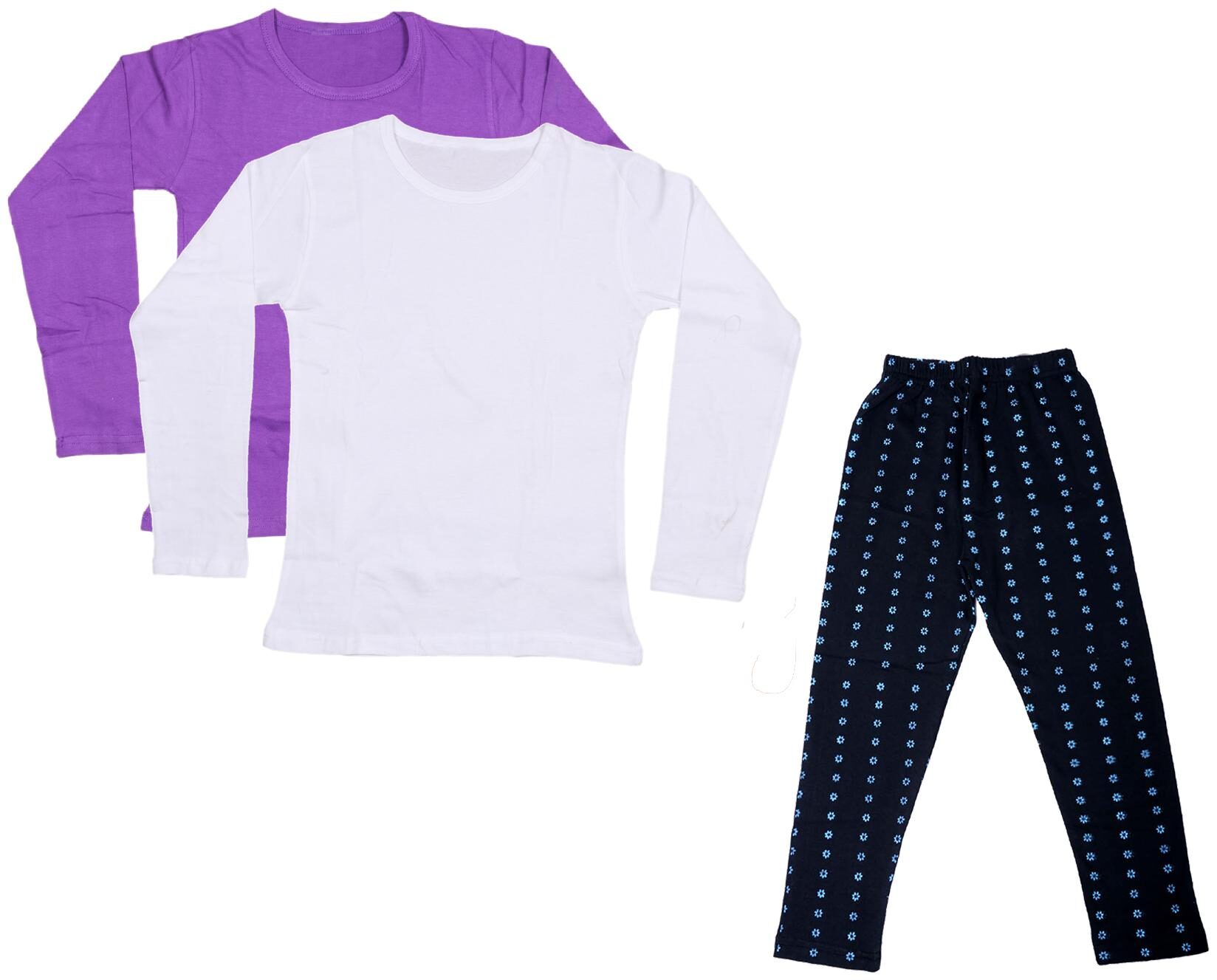 

Indiweaves Girl Cotton Solid T shirt - Multi