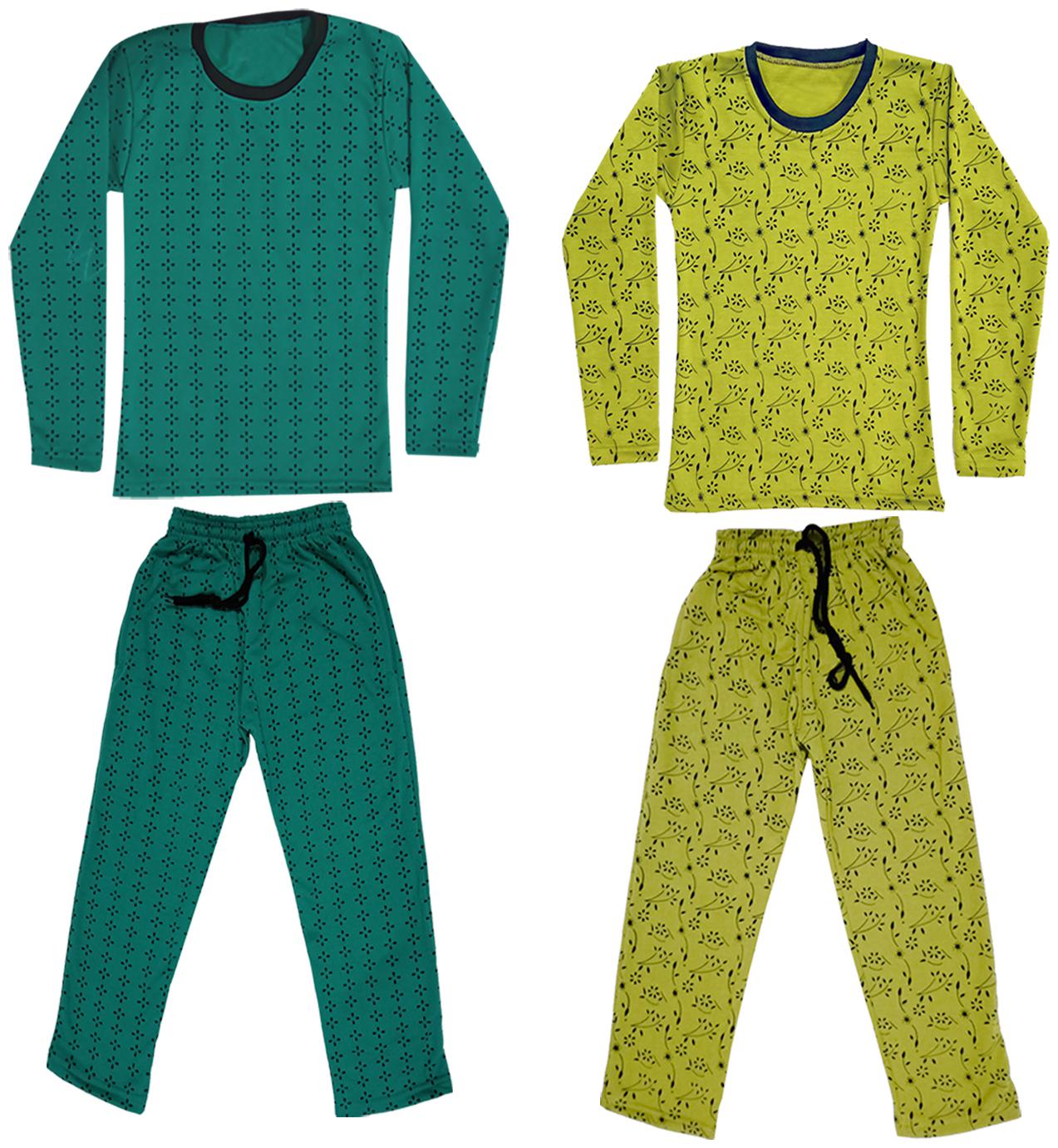 

Indiweaves Girl Wool Top Bottom Set - Green